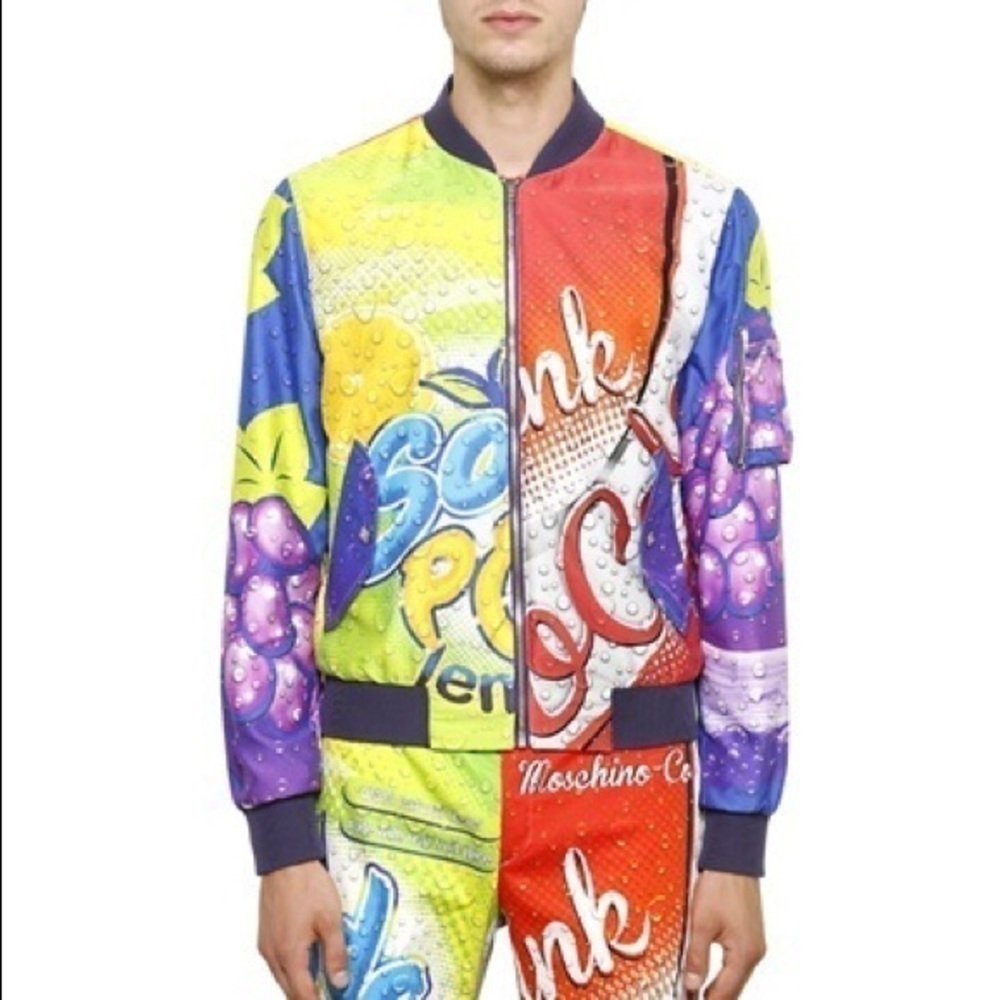 MOSCHINO COUTURE‎ Soda Pop Bomber Jacket Size 48
